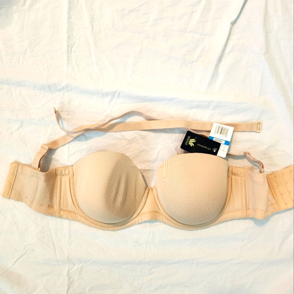 Wacoal strapless bra in nude, 32DDD